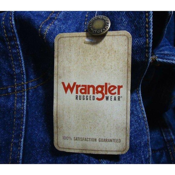 New Wrangler Rugged Wear Flannel Red Bk Lined Denim Jacket Coat XL RJK32AN  XL - Picture 11 of 12